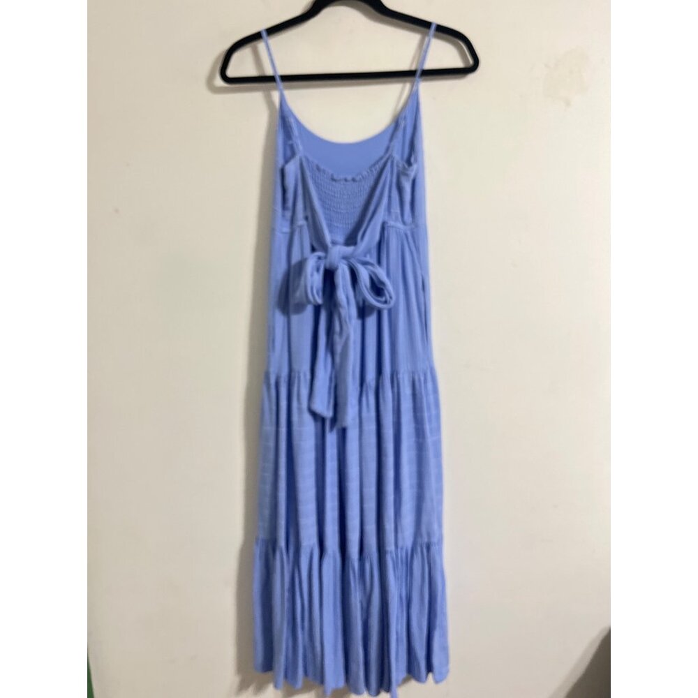 Haute Hippie Spaghetti Strap Midi Dress Blue S - Picture 3 of 11